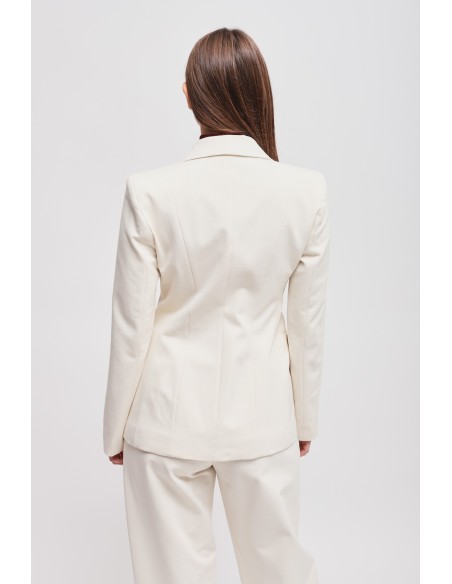 Blazer de duplo abotoamento em Punto Milano Maryley