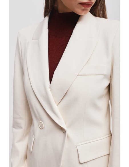 Blazer Cruzado em Punto Milano Maryley