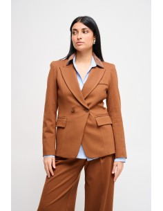 Blazer de abotoamento duplo em Punto Milano Maryley 2