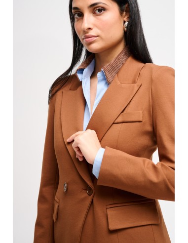 Blazer de duplo abotoamento em ponto Milano Maryley