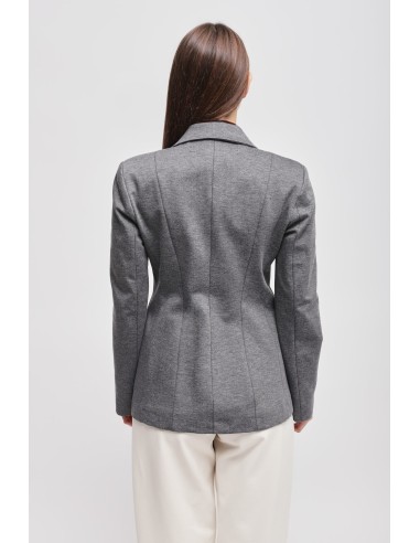 Blazer cruzado em Punto Milano Maryley