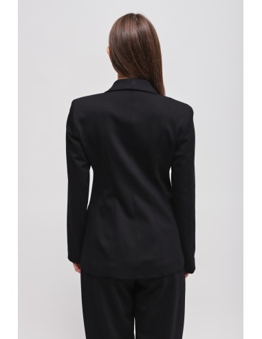 Blazer de duplo abotoamento em Punto Milano Maryley