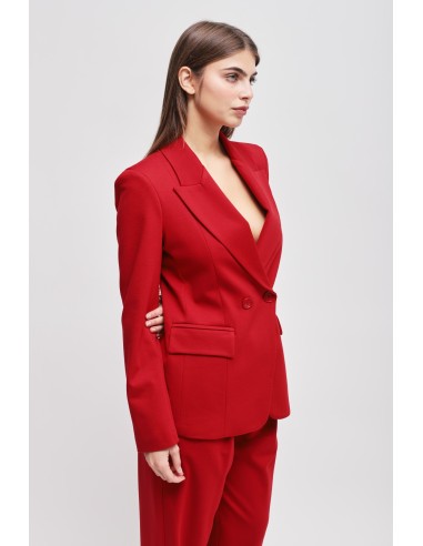 Blazer de duplo peito em ponto Milano Maryley