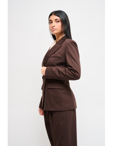 Blazer cruzado em Punto Milano Maryley