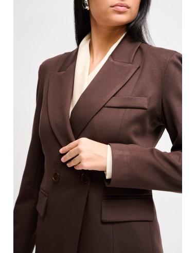 Blazer de duplo peito em Punto Milano Maryley