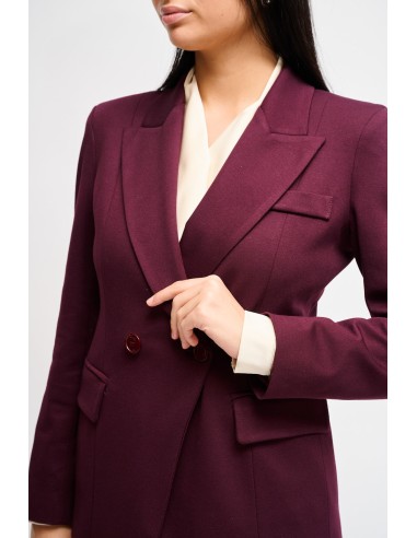 Blazer cruzado em Punto Milano Maryley