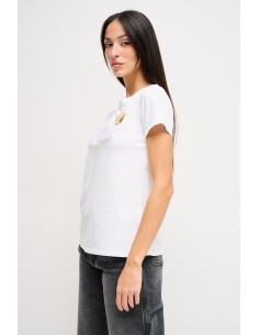 T-shirt "D'oré" com broche Maryley 2