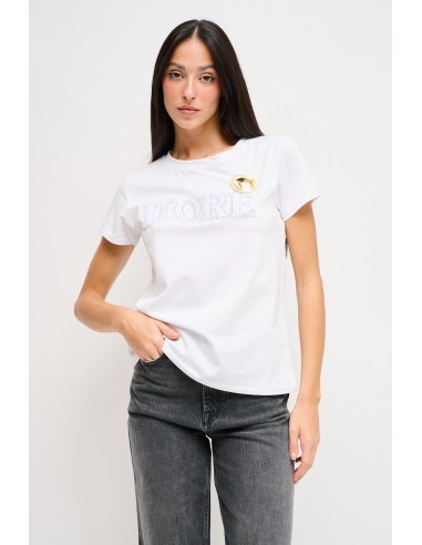 T-shirt "D'oré" com broche Maryley