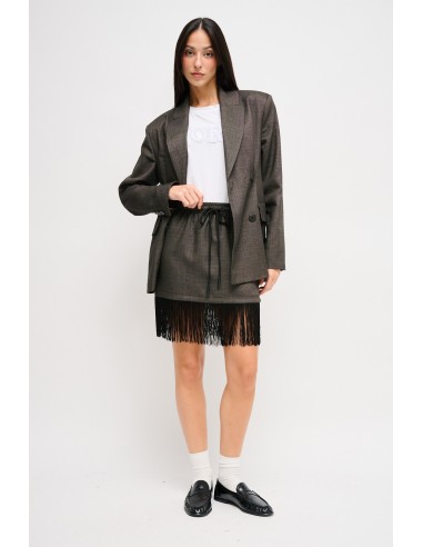Blazer de duplo peito com ombros almofadados Maryley