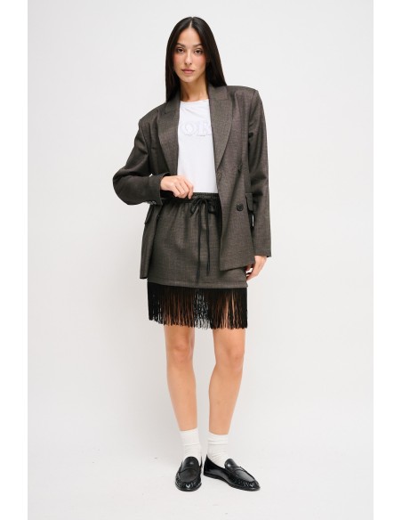 Blazer de duplo peito com ombros almofadados Maryley