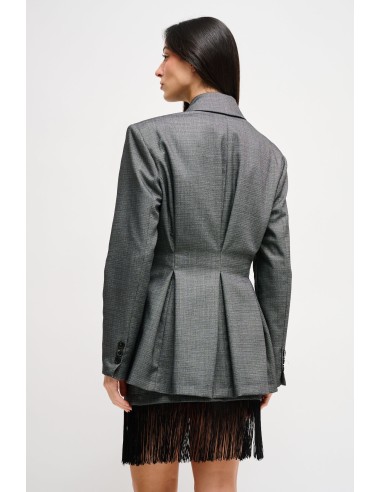 Blazer cruzado com ombros almofadados Maryley