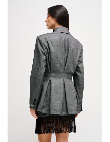 Blazer cruzado com ombros almofadados Maryley