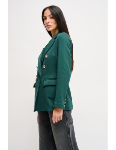 Blazer de duplo peito em algodão Maryley 2