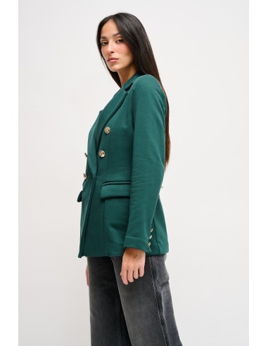 Blazer de duplo peito em algodão Maryley
