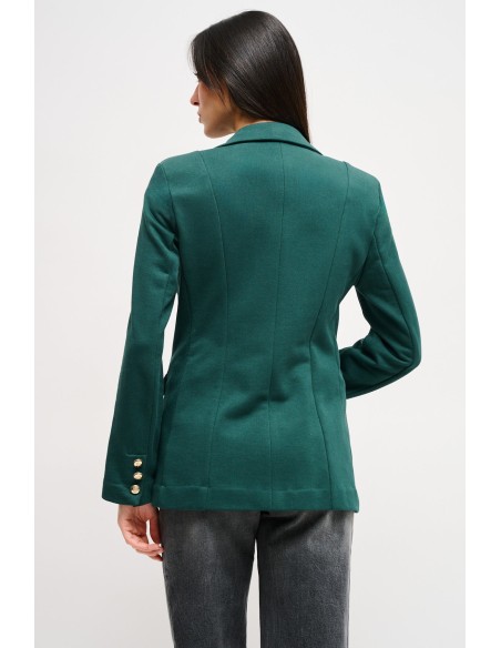 Blazer de abotoamento duplo em algodão Maryley