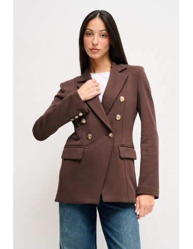 Blazer de abotoamento duplo em algodão Maryley
