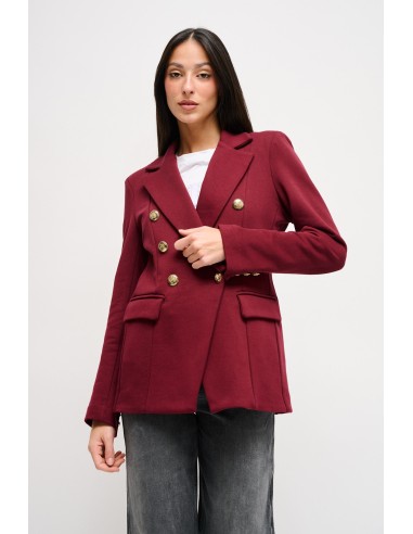 Blazer de duplo peito em algodão Maryley