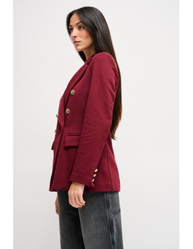 Blazer de duplo peito em algodão Maryley