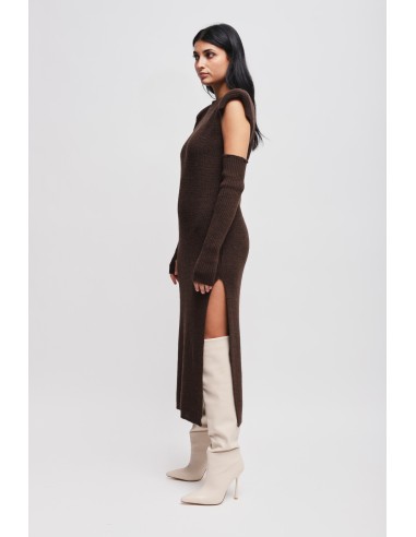 Vestido em malha com mangas Maryley