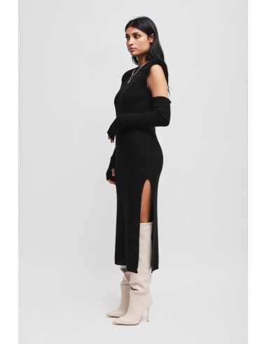 Vestido de malha com mangas Maryley