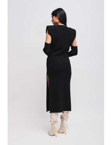 Vestido em malha com mangas Maryley