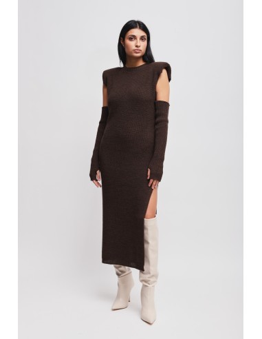 Vestido Em Malha Com Manguitos Maryley