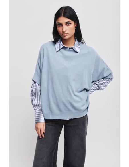 Camisola Oversize Com Manga 3/4 Maryley