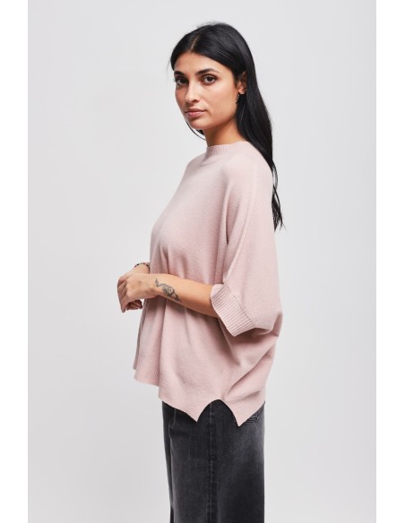 Malha Oversize com Manga 3/4 Maryley