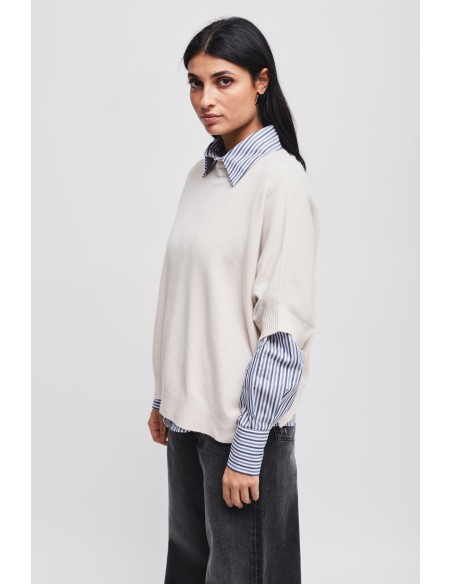 Camisola oversize com manga 3/4 Maryley