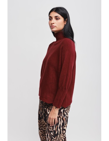 Camisola com gola a vulcão Maryley