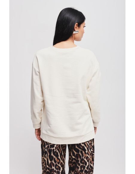 Sweatshirt em algodão com estampa Maryley