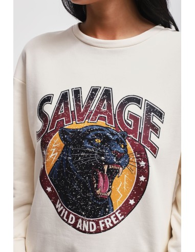 Sweatshirt em algodão com estampa Maryley