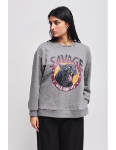 Sweatshirt em algodão com estampa Maryley 2