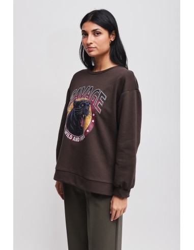 Sweatshirt em algodão com estampa Maryley