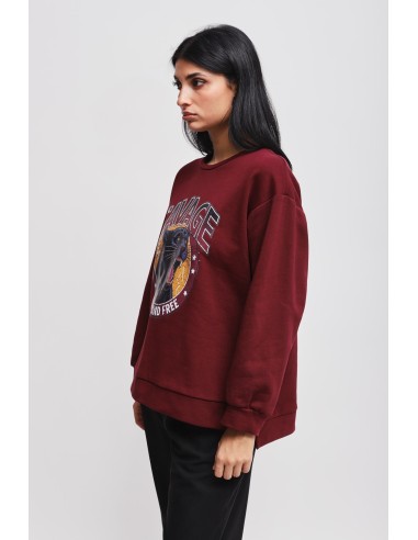 Sweatshirt de algodão com estampado Maryley