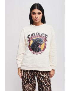 Sweatshirt em algodão com estampa Maryley