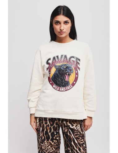 Sweatshirt em algodão com estampa Maryley