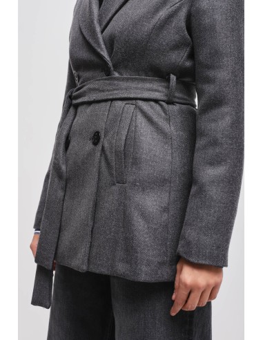 Blazer Cruzado com Faixa Maryley