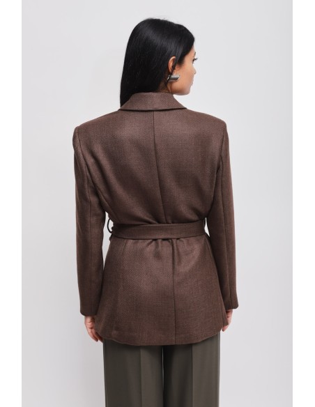 Blazer Cruzado Com Faixa Maryley