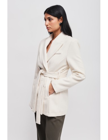 Blazer de abotoamento duplo com faixa Maryley