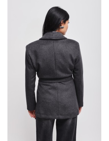 Blazer de duplo peito com faixa Maryley