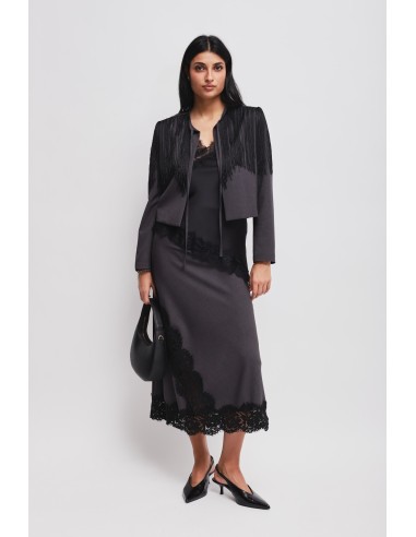 Bolero com franjas Maryley