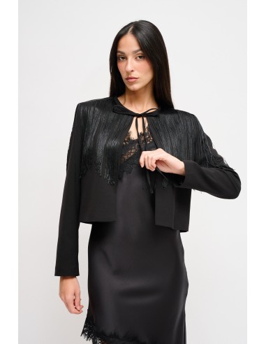 Bolero com franjas Maryley