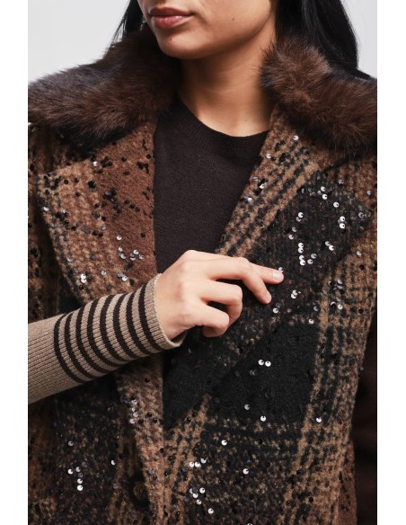 Casaco Oversize com Lantejoulas Maryley