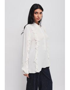 Camisa com folhos em viscose Maryley 2