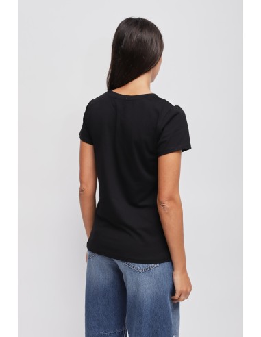 T-shirt com detalhes em renda Maryley