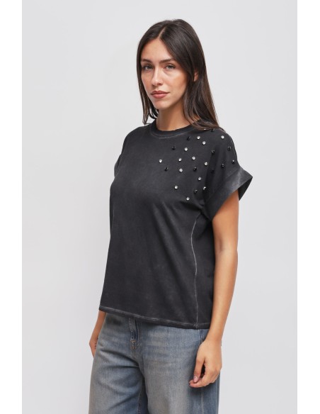 T-shirt com strass Maryley