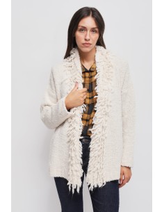 Cardigan com franjas Maryley
