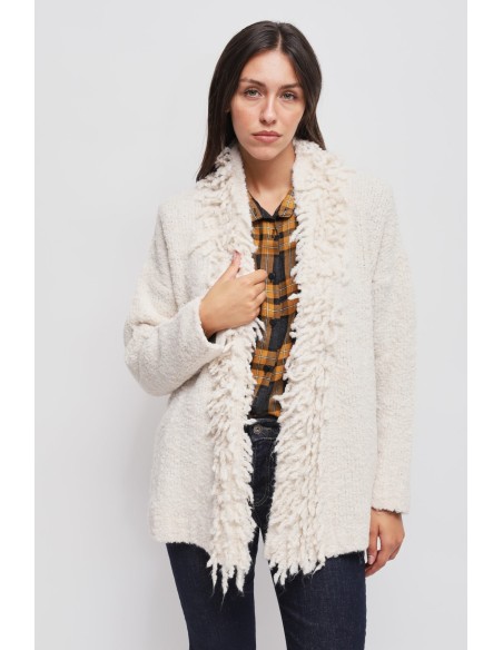 Cardigan com franjas Maryley
