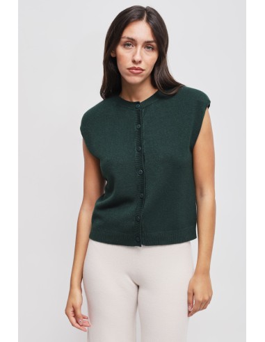 Gilet em malha com ombros almofadados Maryley
